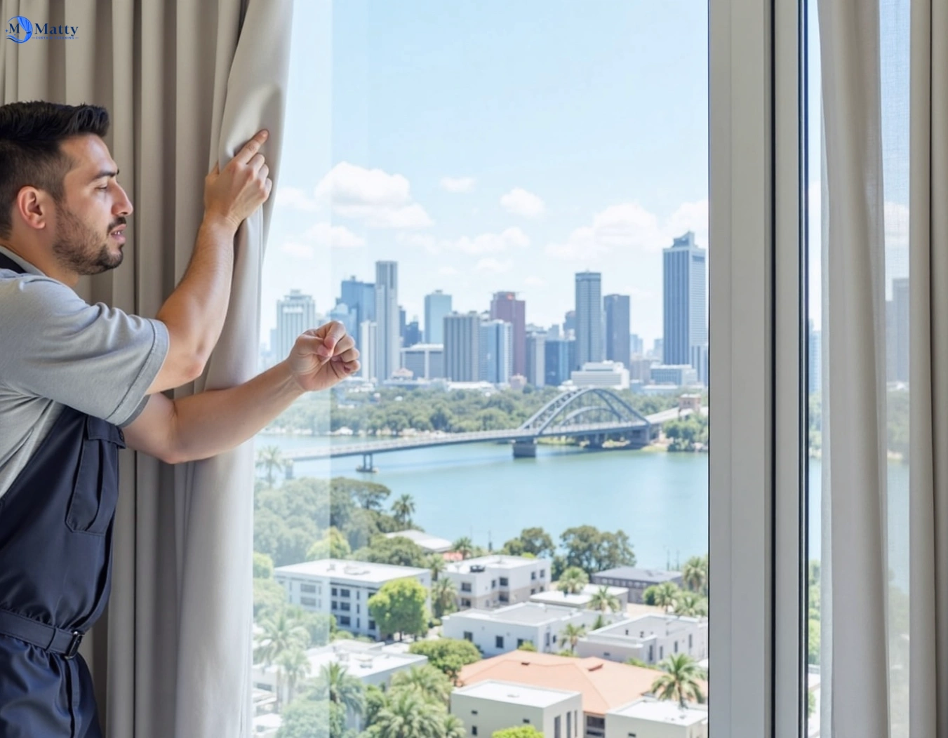 Professional curtain steam cleaning service bardwell-park-nsw QLD by Matty Curtain Cleaning