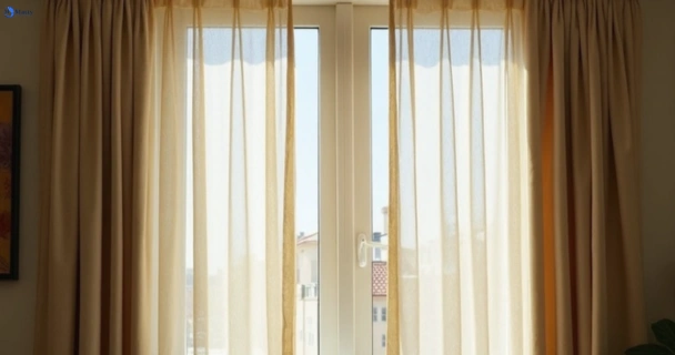 Dusty and dull curtains in bardwell-park-nsw before steam cleaning